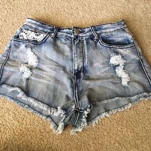 High waisted shorts